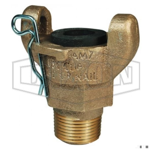 Air King Universal Hose End, 3/8 in, MNPT, Brass, Domestic